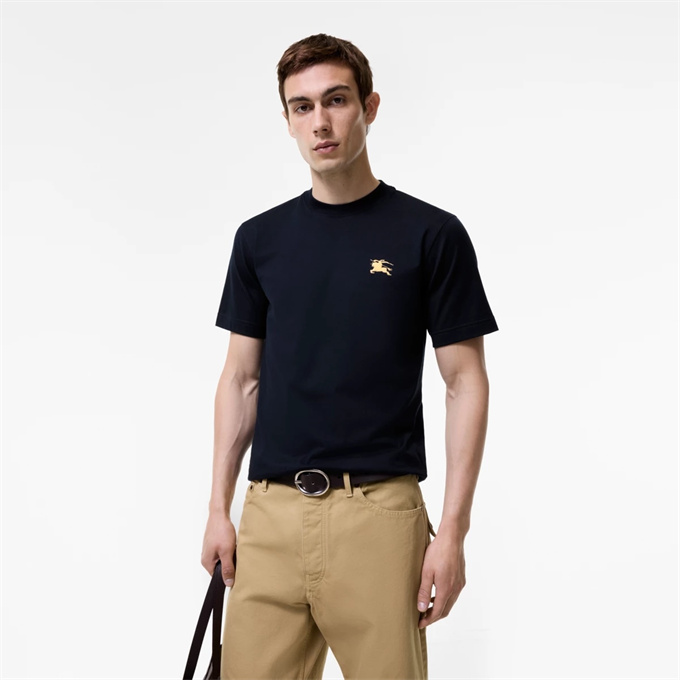 burberry ekd embroidery cotton t-shirt